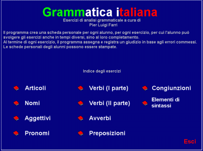Grammatica: Ripasso